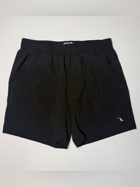 Local Boy Outfitters Shorts Mens Large Black Elastic Waist Swim Trunks